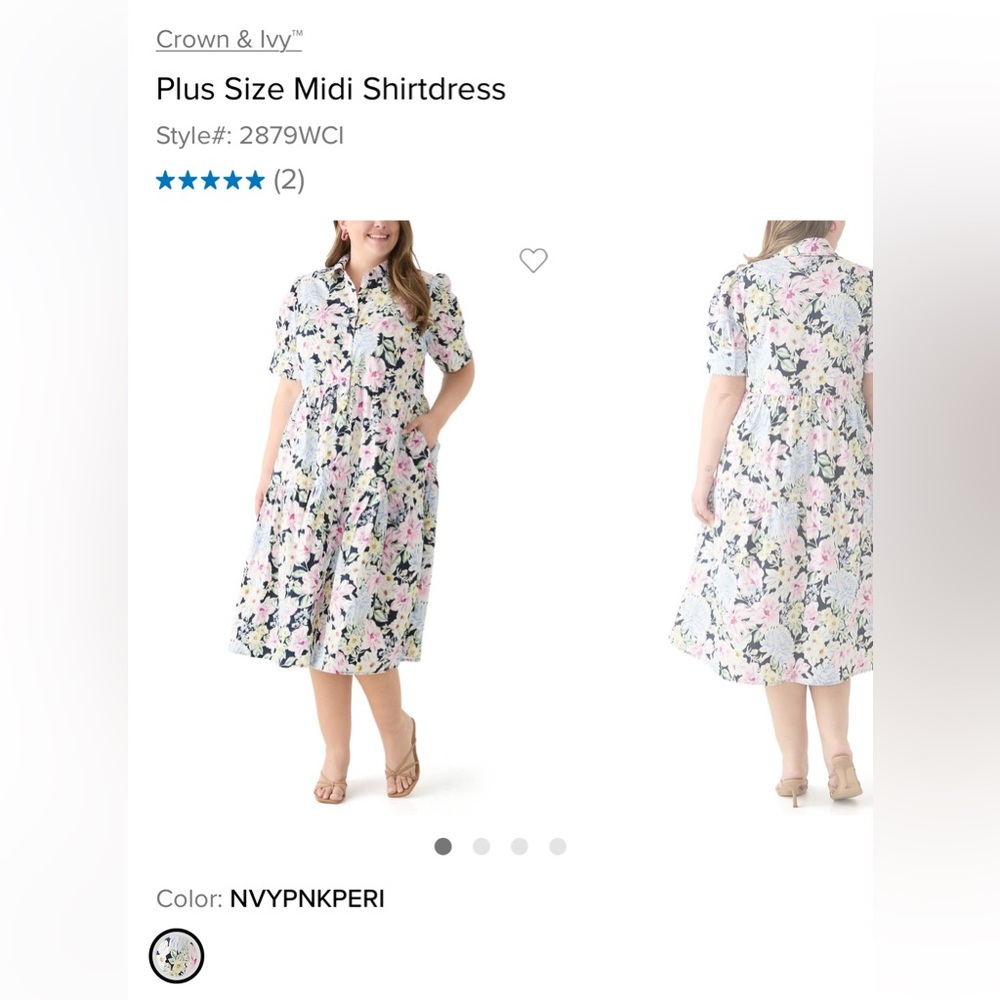 Crown & Ivy Midi Shirtdress